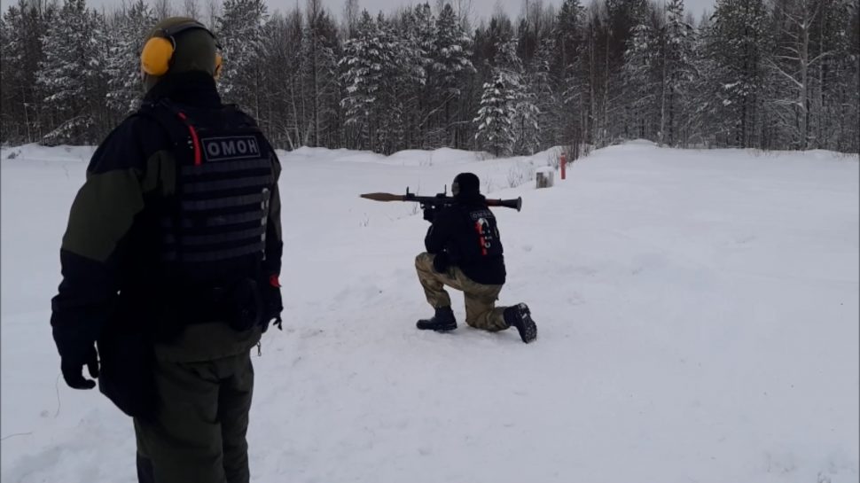 В ОМОН Управления Росгвардии по Архангельской области состоялись сборы гранатомётчиков